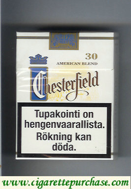 Chesterfield cigarettes American Blend 30